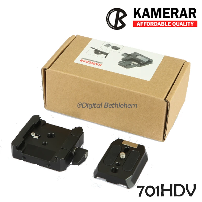 Kamerar 701HDV 577 быстрое соединение адаптер зажим с QR плиты 501PL совместимы Manfrotto |