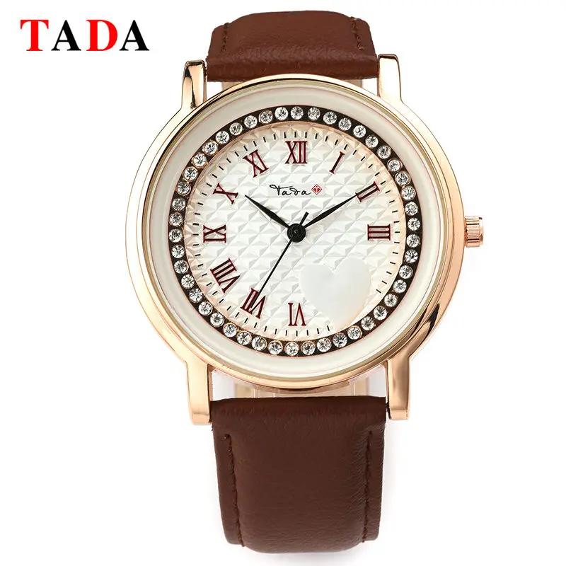 Спортивные стильные роскошные модные женские наручные часы TADA с ремешком из