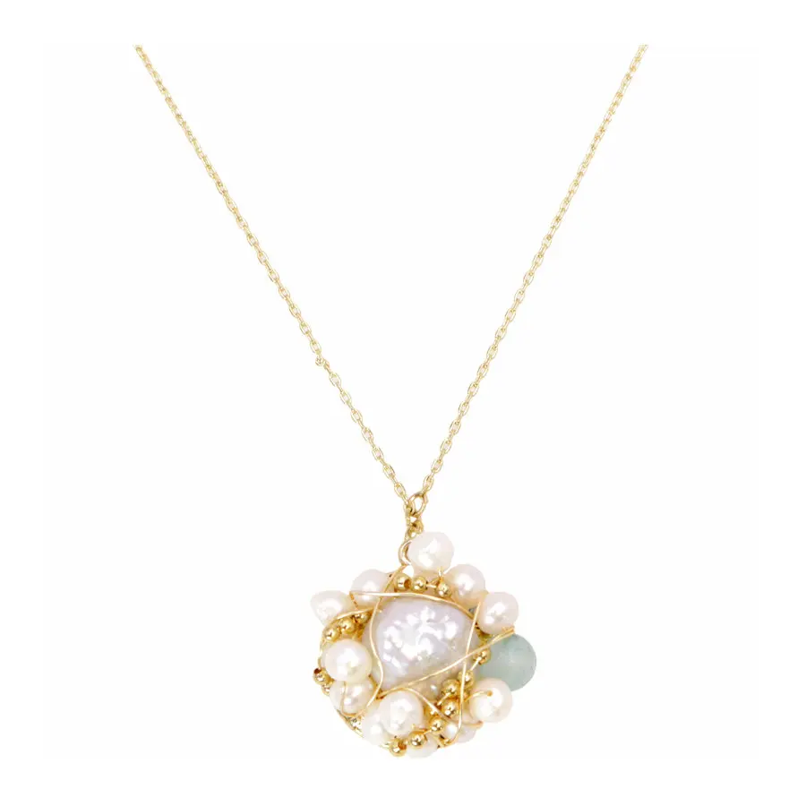 SINZRY handmade baroque freshwater pearl round vintage chokers pendant necklaces for female | Украшения и аксессуары