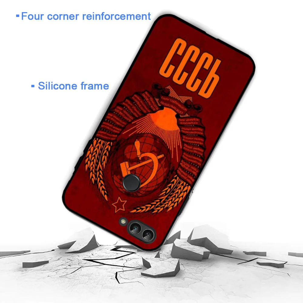 YIMAOC russia Flag coat of arms Soft Case for Huawei Honor Note 10 9 Lite 8C 8X 8 7X 7A 3GB Pro 7C 6A |