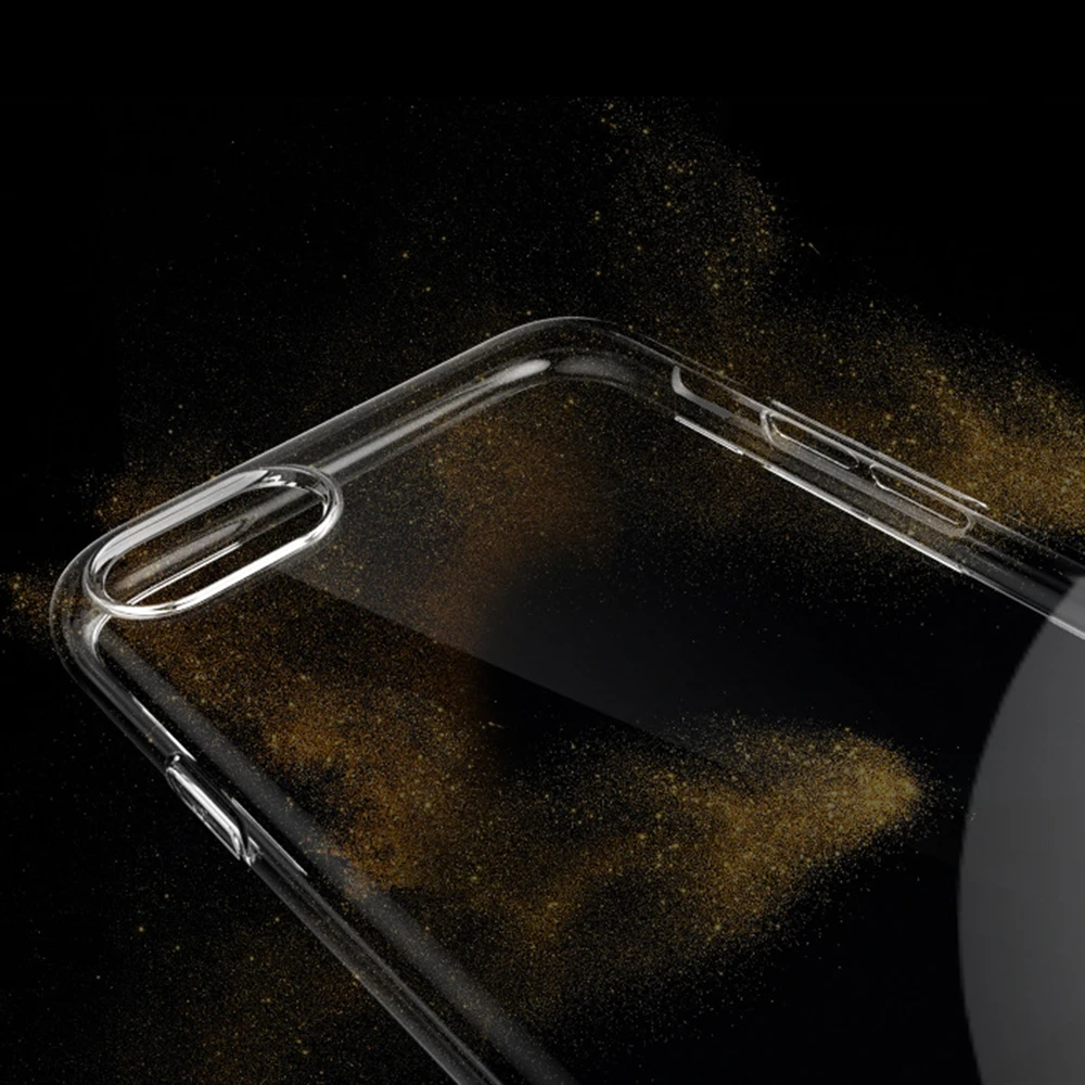 Для iPhone X XR XS Max Мягкий ТПУ чехол для телефона прозрачный силиконовый ультра тонкий корпус для 6 7 8 Plus прозрачный защитный чехол на заднюю панель s