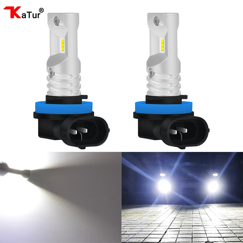 Katur 2x H8 H11 H16 автомобильные светодиодсветодиодный противотуманные фары замена