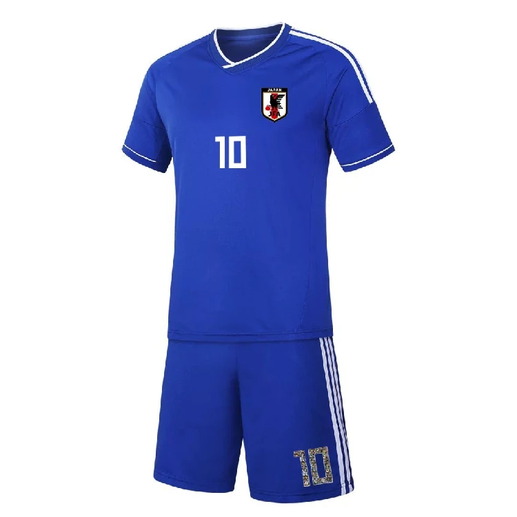 Комплекты одежды для футбола Captain Tsubasa JFA 2018 Ozora голубая футболка с мультяшным