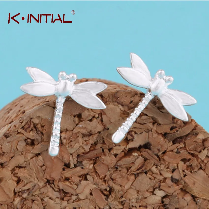 Kinitial крошечные животные Стрекоза серьги-гвоздики с животными для женщин Дети