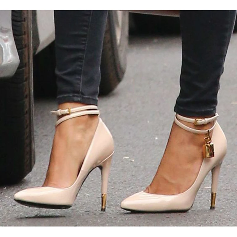 Обувь на ремешках для подиума знаменитостей женские вечерние туфли-лодочки