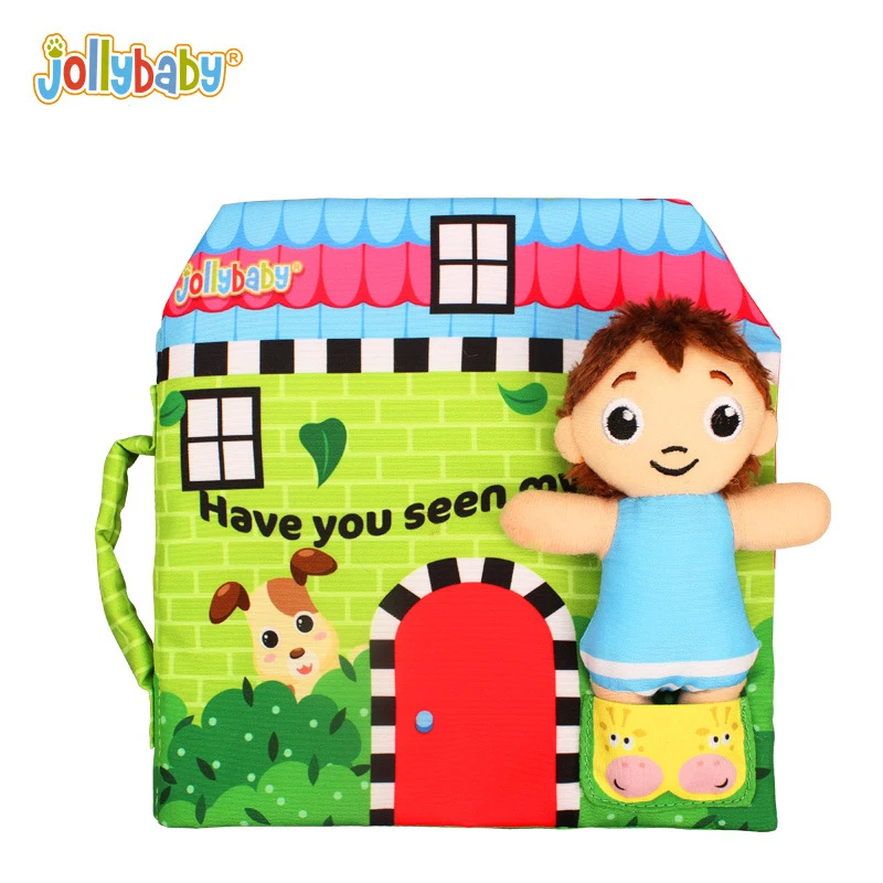 Jollybaby новая книга для раннего образования головоломка из ткани с кольцом
