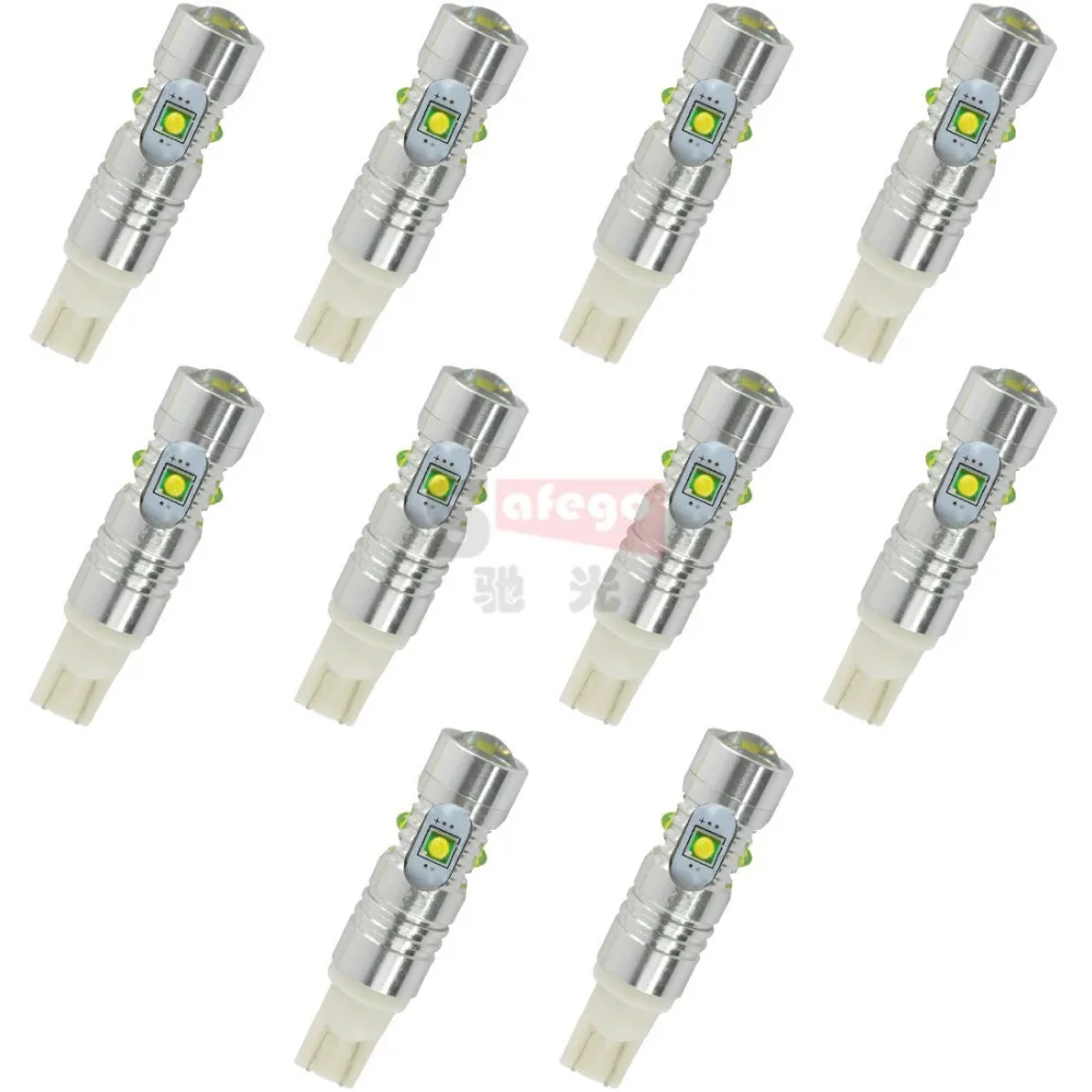 Сверхъяркие белые светодиодсветодиодный лампы высокой мощности T10 30 Вт 194 W5W 912 921