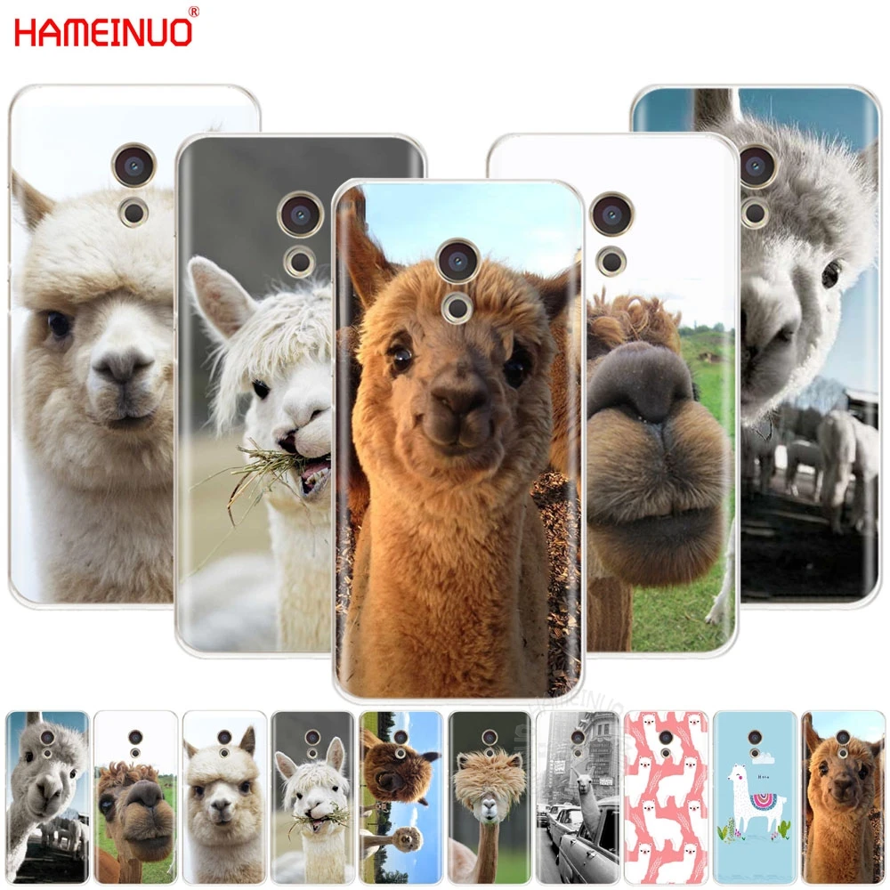 HAMEINUO Рождественский чехол для телефона с милыми альпаками Meizu M6 M5 M5S M2 M3 M3S MX4 MX5 MX6 PRO