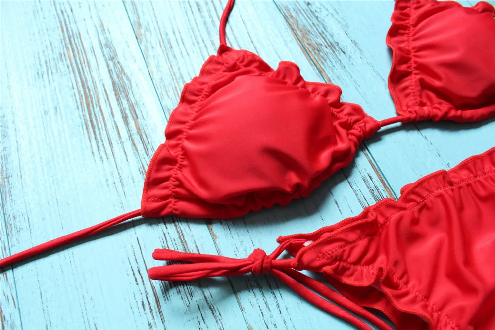 2017 Для женщин темно-зеленый оранжевый золотой velvet Thong Трусики бикини Наборы для