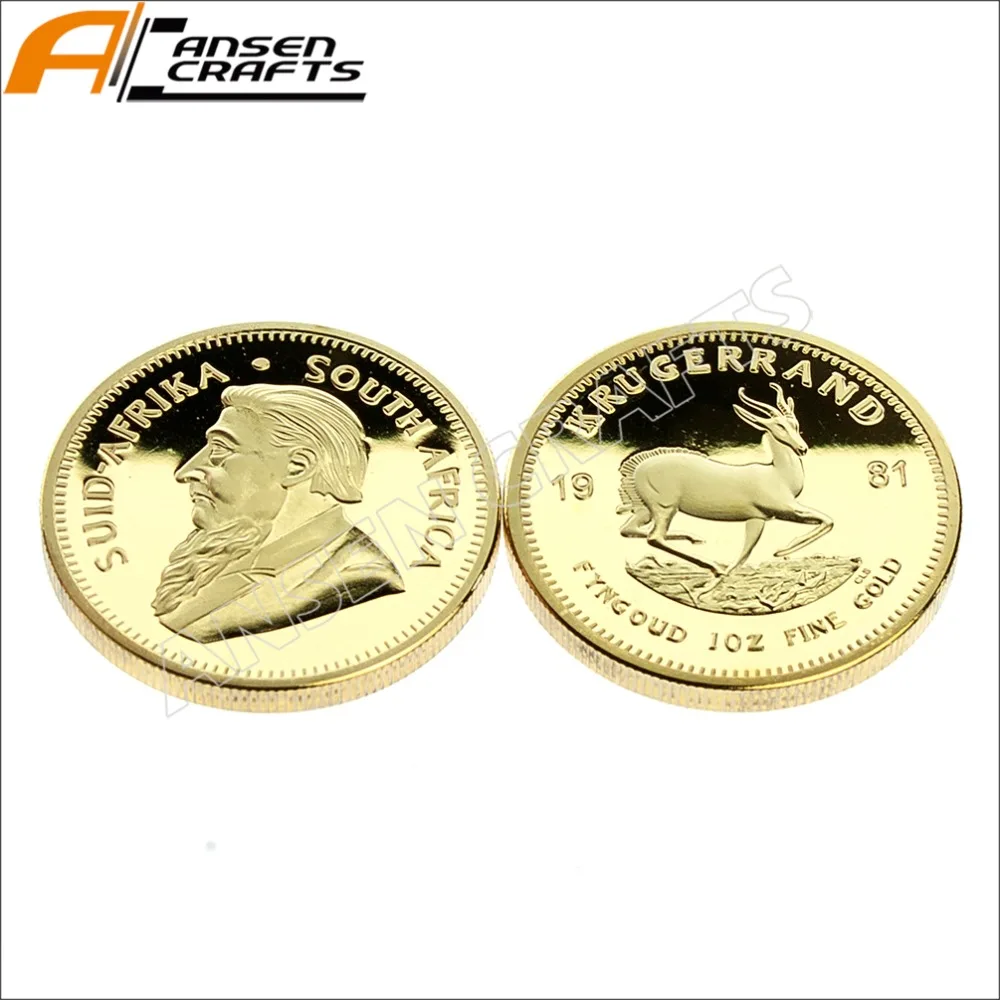 Золотая монета Krugerrand d32 мм 1 унция | Дом и сад