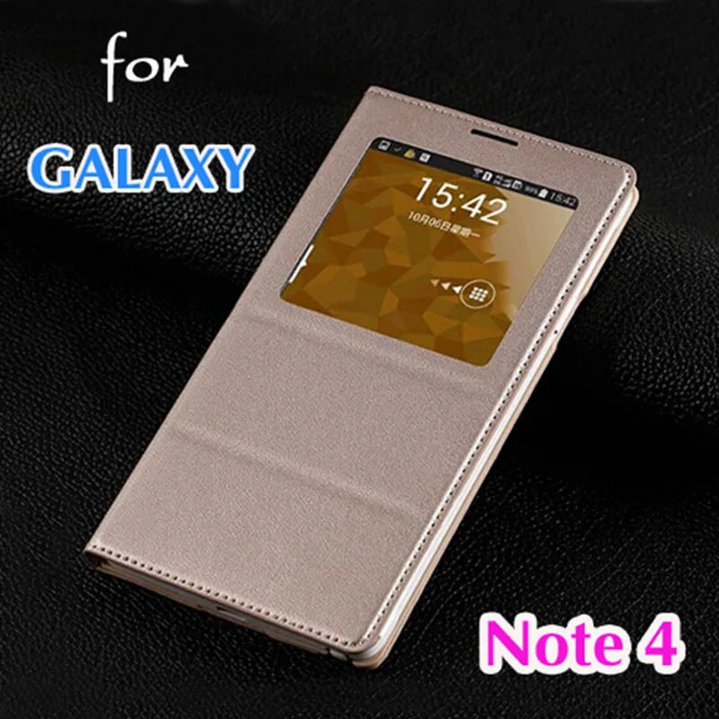 Smart View Auto Sleep Функция спина без чип кожаный чехол с откидной крышкой для Samsung Galaxy Note