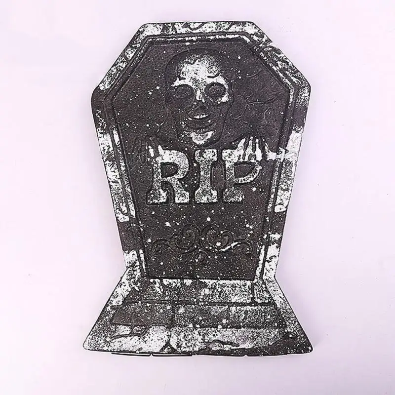 1Pcs Tombstones Halloween Props Haunted House Outdoor Indoor Spooky Decoration 38*26.5cm randomly | Дом и сад