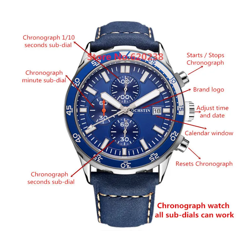 Спортивные мужские часы Топ бренд класса люкс OCHSTIN модные армейские кварцевые с