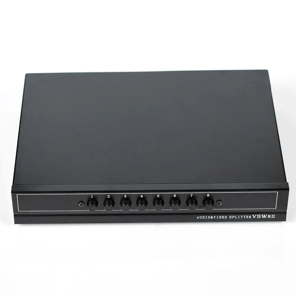 Композитный Переключатель AV с 8 портами и 2 выходами сплиттер 3 RCA видео аудио