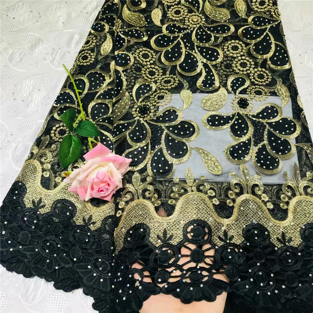 Высококачественная нигерийская кружевная ткань 2019 африканская французская