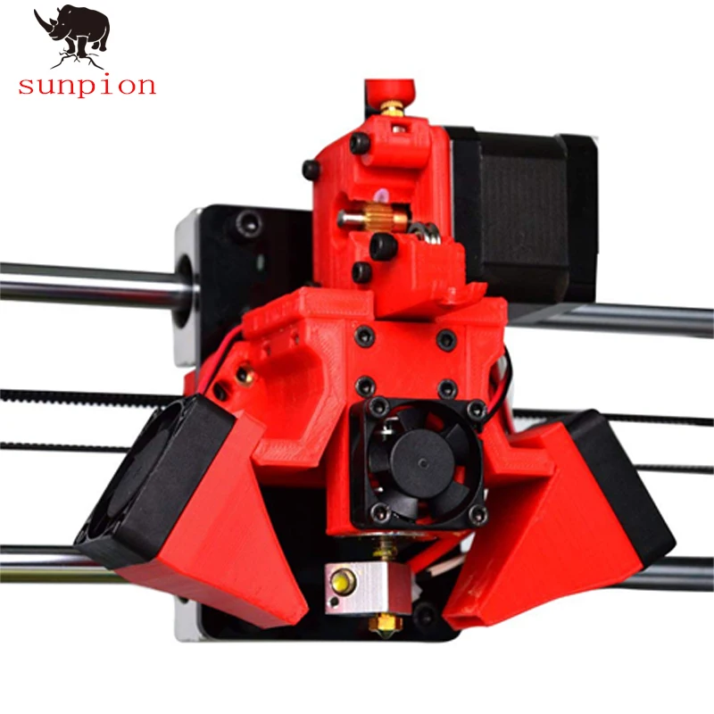 SUNPION технология S1-200 двойной экструдер Настольный 3D-принтер, полностью Металлическая структура рамы, акриловые крышки, с 2 бесплатными нитями