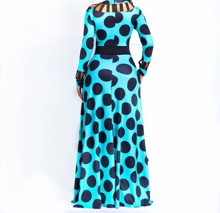 2019 платье в африканском стиле женское с блестками и круглым вырезом Повседневное