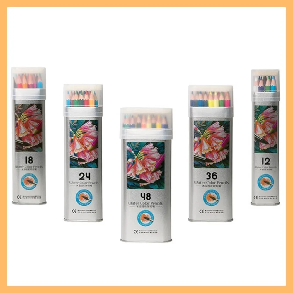 SYU 12/18/24/36/48 water-soluble pencil color bright children's graffiti lead paint brush environmental safety NEW | Канцтовары для