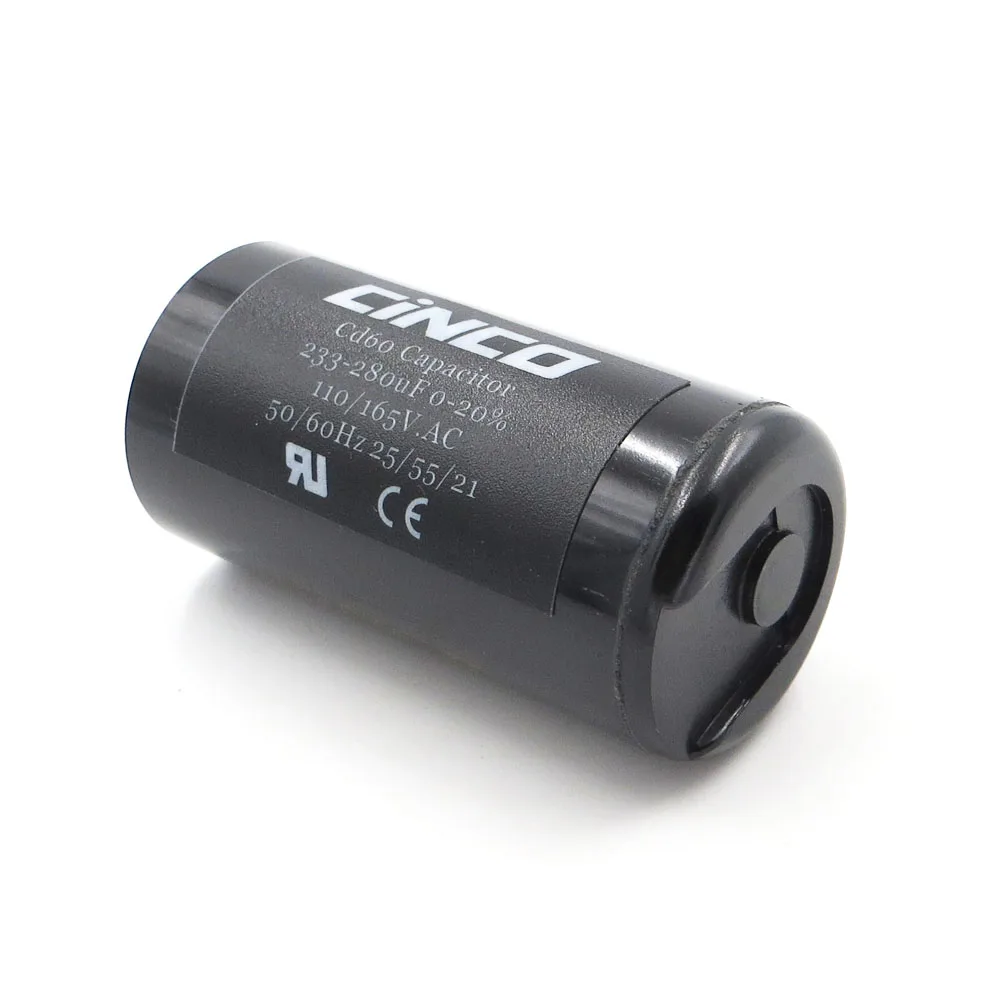CD60 пусковые конденсаторы двигателя 233 мкФ 280 110V 125V 165V пусковой mfd UF mf компрессор HVAC