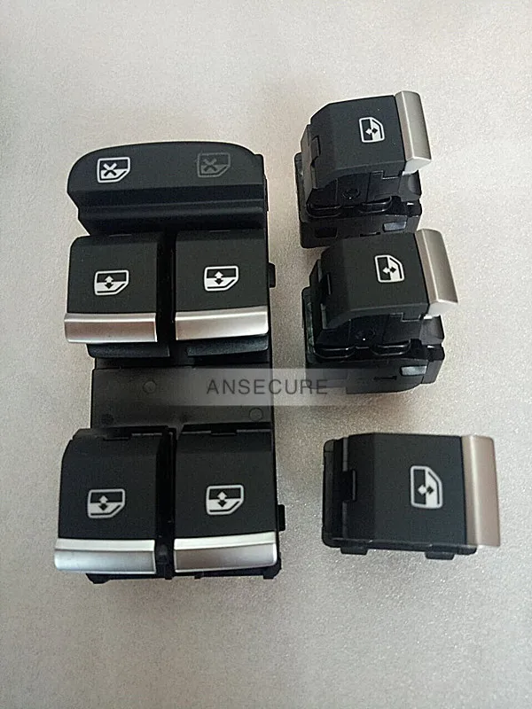 4 шт. кнопки переключателя стеклоподъемника для AUDI A4 B9 2016 2017 8WD 959 851 855|window switch