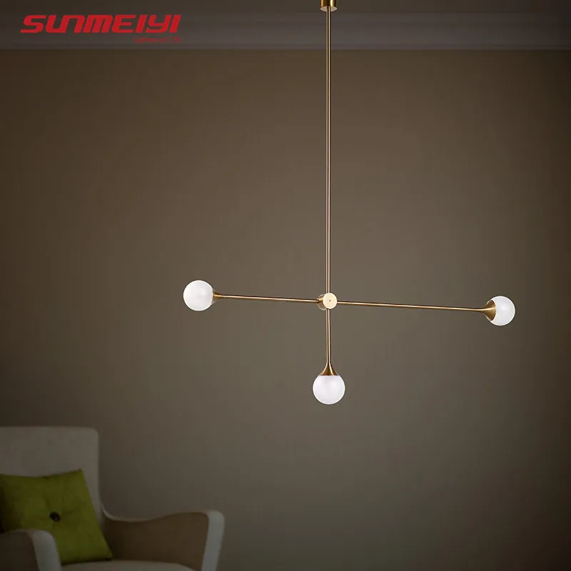 Modern Minimalist Pendant Light Lamp Nordic Ceiling Clothing Decoration glass ball for Living Room Bedroom Dining | Освещение