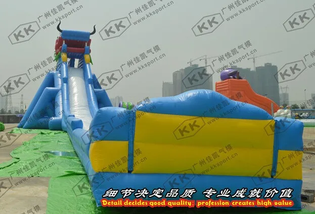 Гигантский Бегемот для взрослых коммерческие надувные водные горки с бассейном