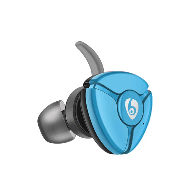 Blue Беспроводные наушники с громкой связью, Bluetooth, деловые, одиночные, мини, невидимые, с шумоподавлением, Bluetooth, стерео наушники, гарнитура, водонепроницаемые - Цвет: Blue