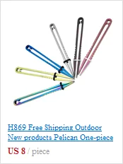 A116 Открытый EDC тактическая расческа для волос ручной работы кожаный чехол из нержавеющей стали и гребень TC4 опционально