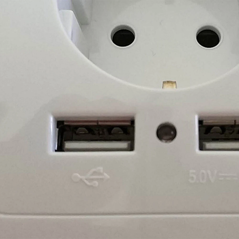 Настенная розетка с 2 USB-портами для дома | Электроника