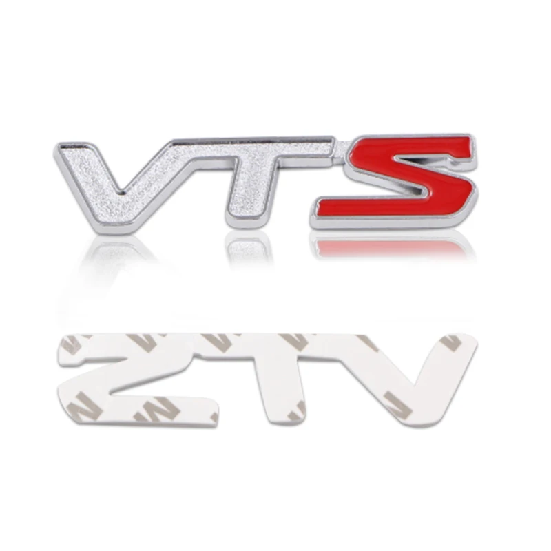 Металлический автомобильный значок 3D V T S VTS эмблема наклейка с логотипом для Citroen