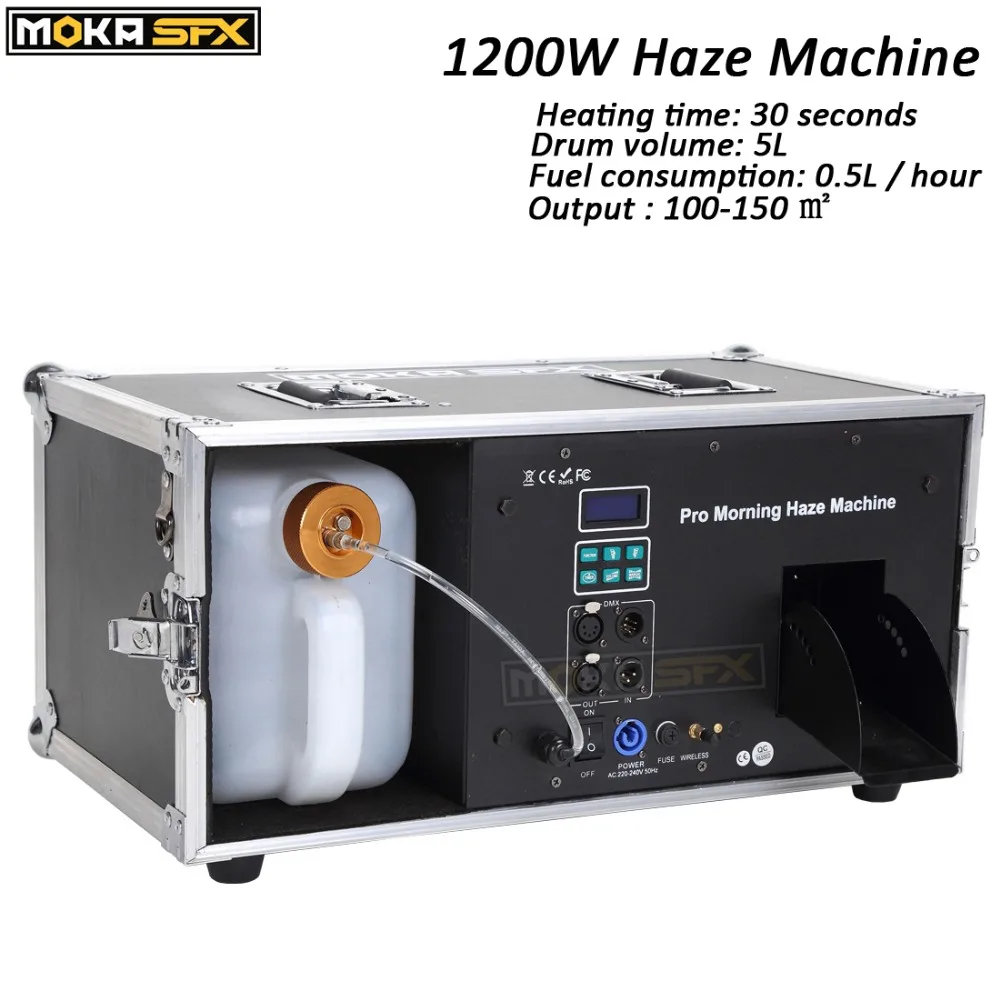 Дымовая машина 1200 Вт емкость для жидкости 5 л дымовая Pro Morning Haze Machine DMX 512 сцены бара