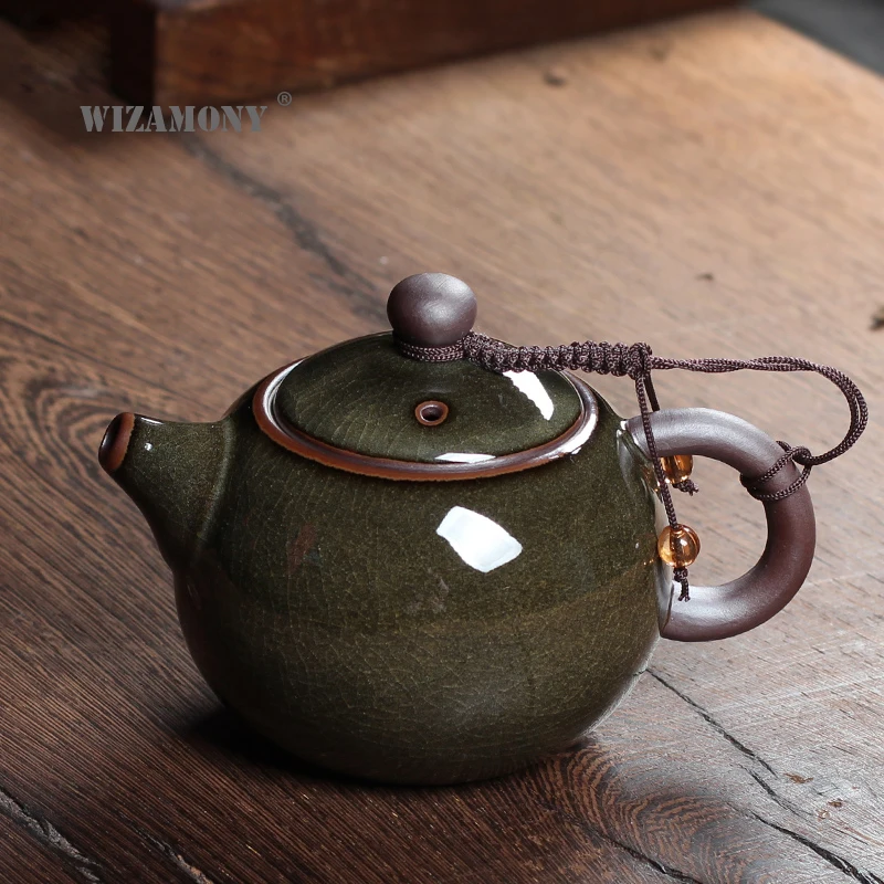 Новый чайный сервиз глазурь с трещинами керамика Longquan Celadon Zisha Arts Tay Thi китайский