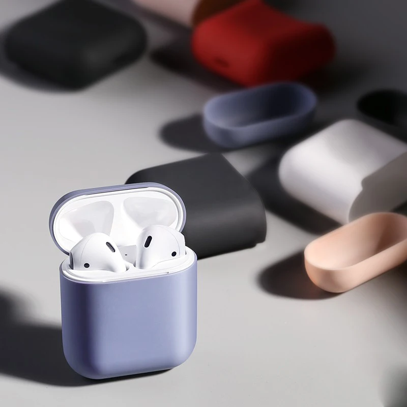 Чехол для беспроводных наушников AirPods 1 2nd силиконовый защитный чехол