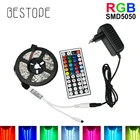 BESTOPE RGB Светодиодные ленты светильник 50502835 SMD RGB лента 5 м 10 м Светодиодная лента лампа Гибкая Водонепроницаемый Диод + ИК Controlle + DC12V адаптер в комплекте