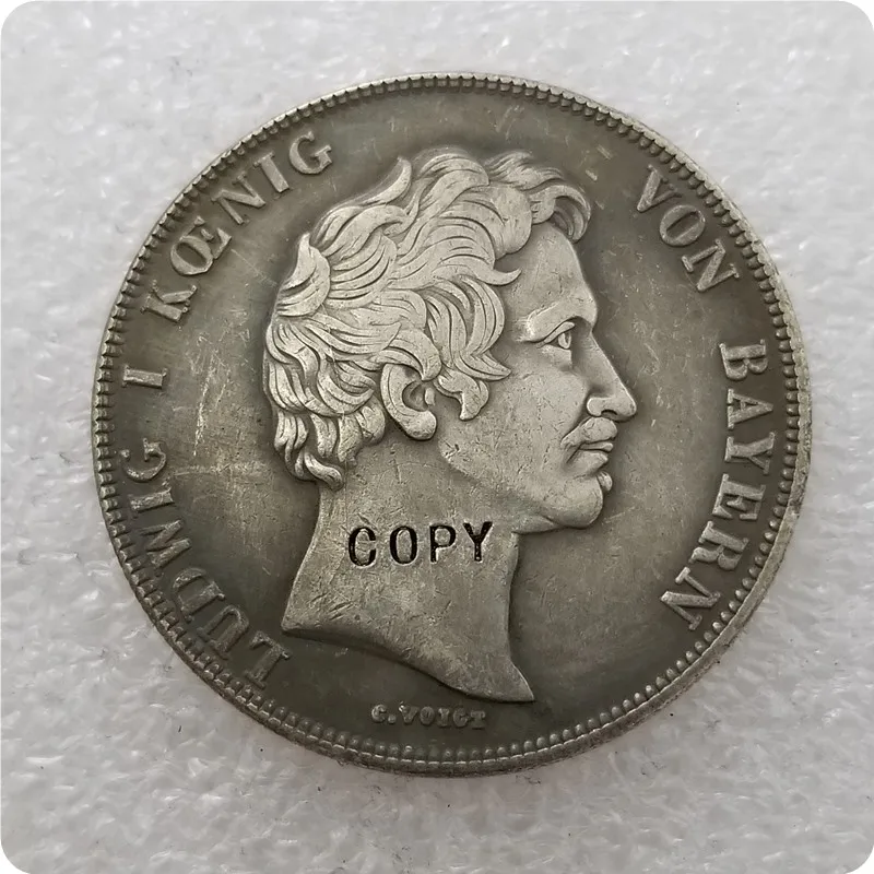 1841 German states 2 Thaler 3-1/2 Gulden - Ludwig I Copy Coin | Дом и сад