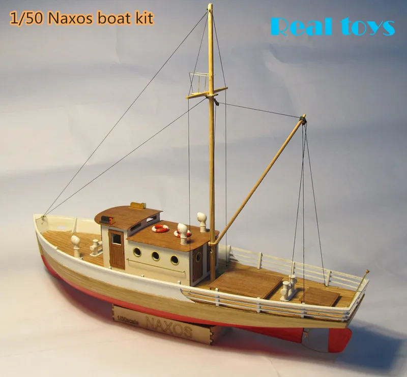 RealTS весы 1/50 классические парусных лодок Модели NAXOS рыбацких деревянный набор для