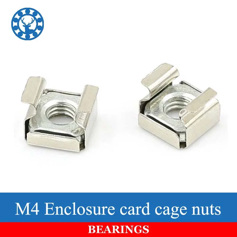 

10PCS New M4 Stainless Steel 304 Card Nuts Floating Nut Cage NutsFree shipping