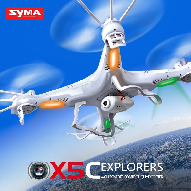 New Arrival SYMA X5A-1 X5C 4CH Axis Drone With HD Camera RC Quadcopter LED UAV Headless Remote Control Helicopter Toys | Игрушки и хобби