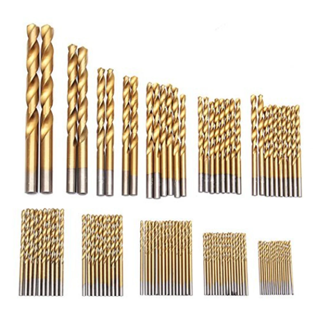 

99pcs Titanium HSS Drill Bits Coated 1.5mm - 10mm Stainless Steel High Speed Drill Bit Set For Woodworking Electrical Drill Tool