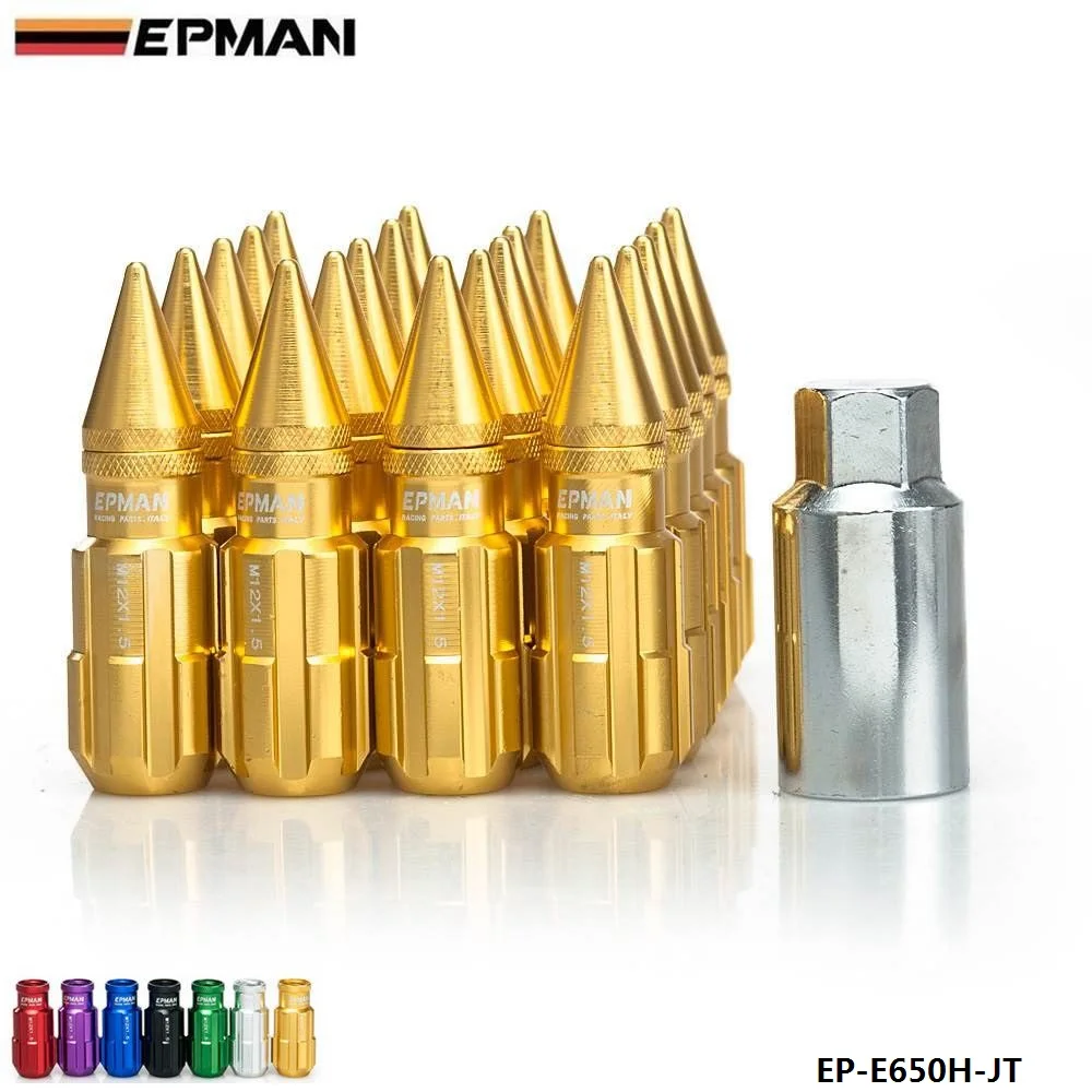 Аутентичные EPMAN формулы колеса стопорные гайки M12x1.25/M12x1.5 20 шт с шипами EP-E650H-JT-ALBZ