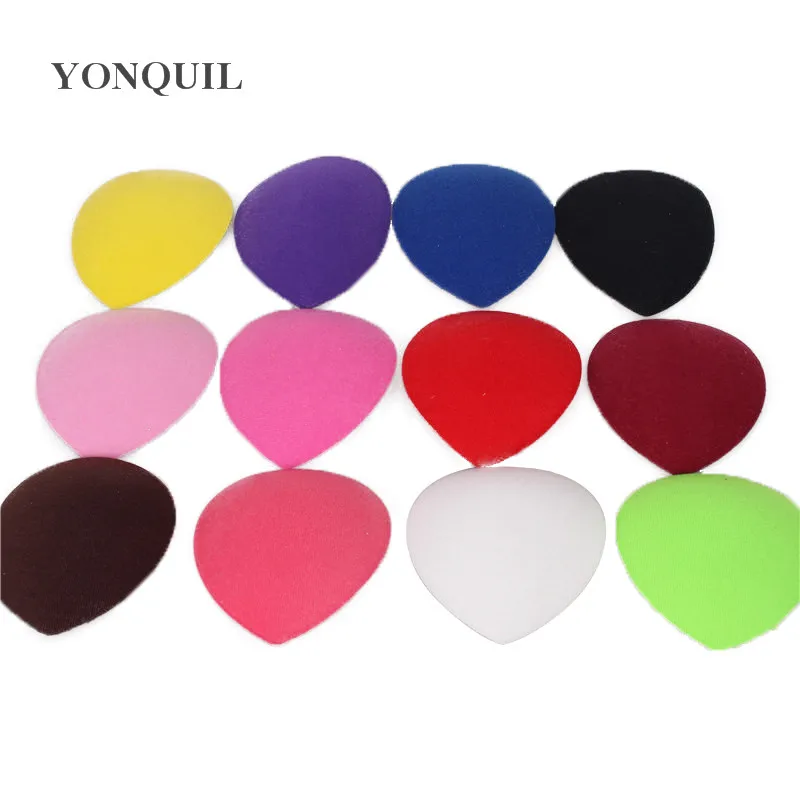 

13CM Teardrop Fascinator Base Millinery Cute Base DIY Wedding Hair Accessories Party Hats Headwear Material 24Pcs/Lot 12 Colors