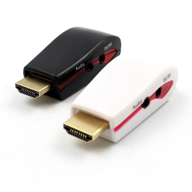 100 шт. адаптер HDMI VGA штекер гнездо разъем преобразователь для XBOX 360 PS2 ноутбука HDTV DVD