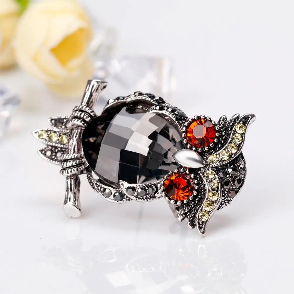 XIUFEN модные женские туфли для девочек изящные броши уникальный сова Shimmer