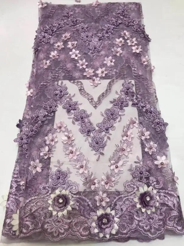 good design Anan-3205 french lace with flower elegant fabric Embroidered tulle hot sales | Дом и сад
