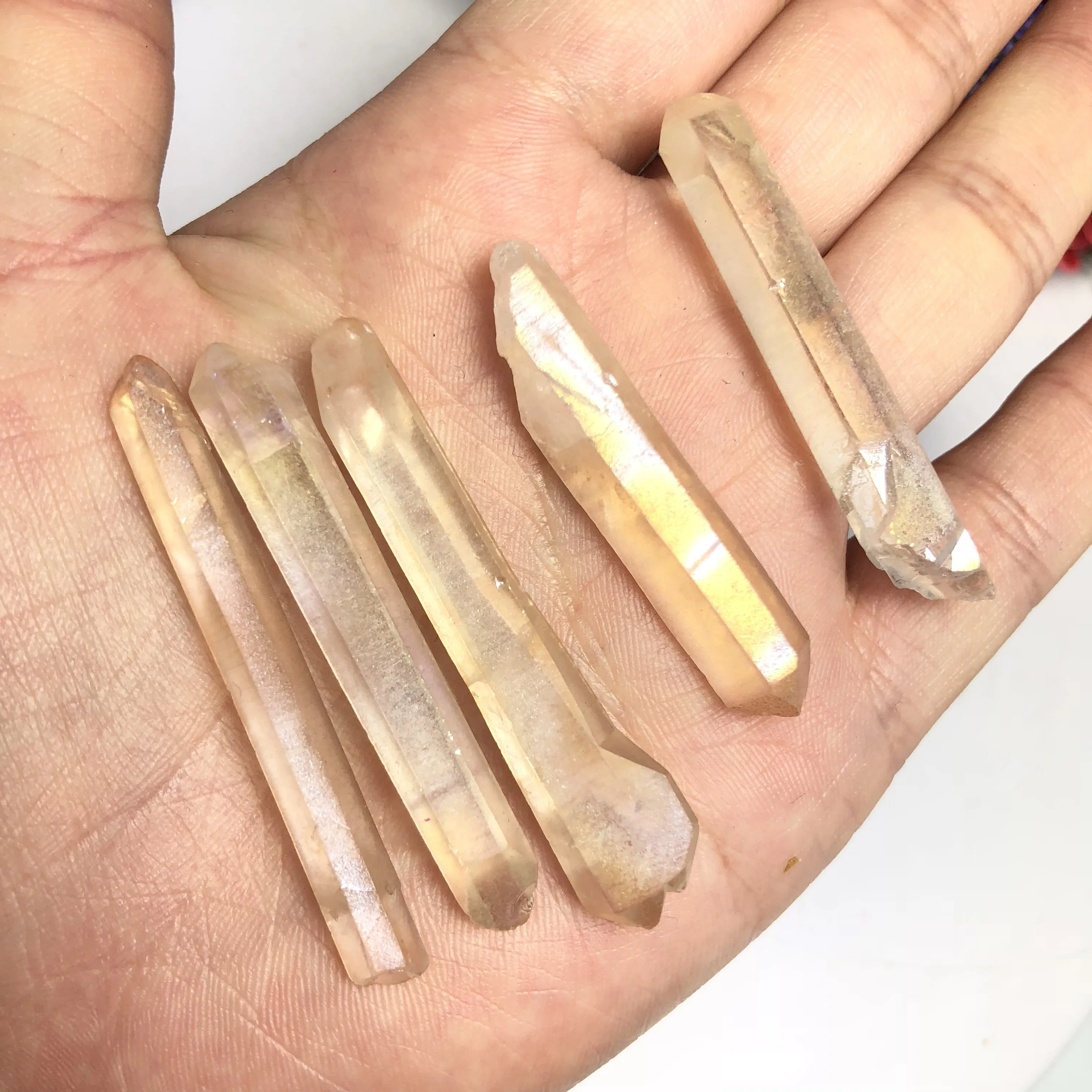 Natural unique white crystal column irregular stone pendant suitable for women DIY necklace the treatment of reiki | Дом и сад