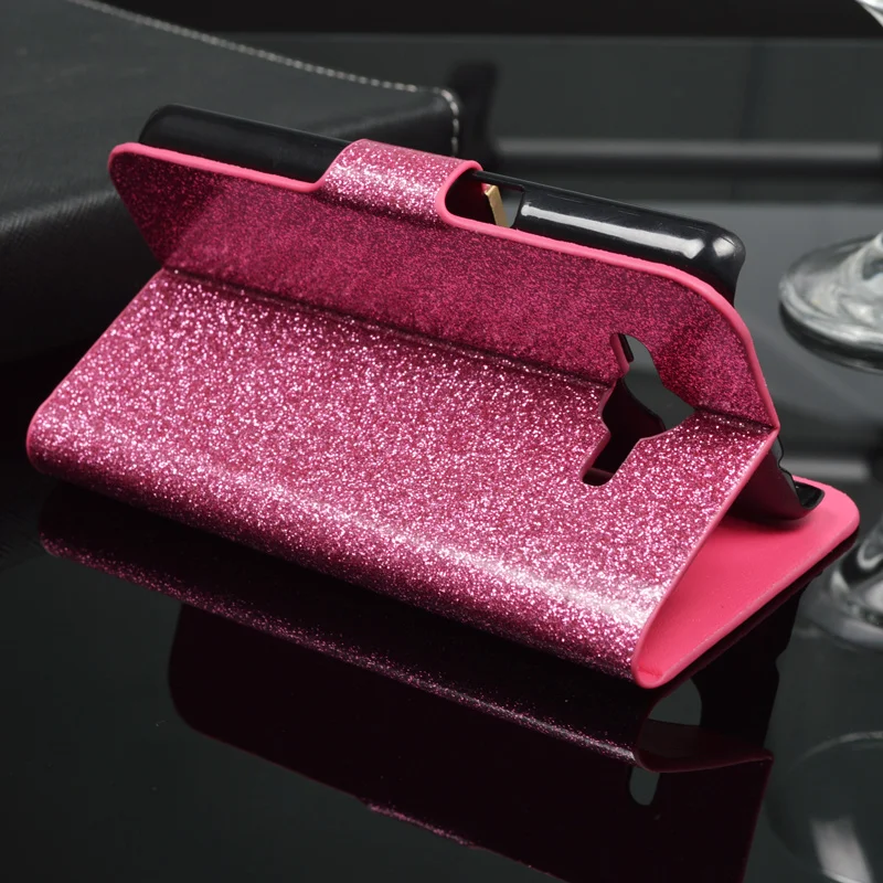 Для Samsung Galaxy Core 2 Dual SIM G355H SM G355 G3559 Case Bling Роскошный Кошелек PU Кожа Откидная Крышка