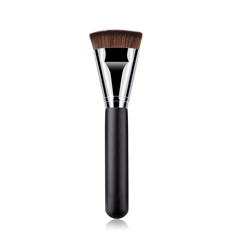 1 шт. профессиональная косметическая кисть с плоской головкой деревянной ручкой