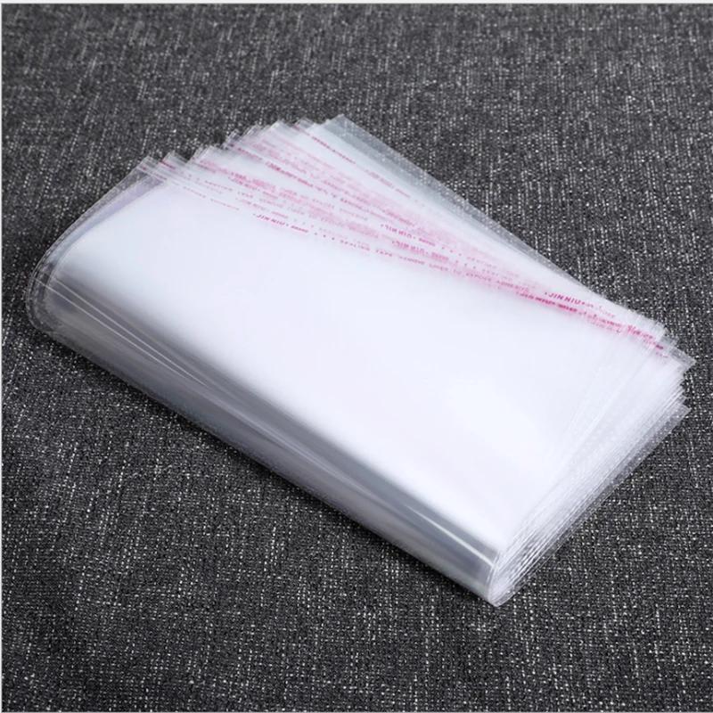 

1000pcs Storage Bags Transparent Self Adhesive Resealable Clear Cellophane Poly Bags OPP Seal Gift Packaging Bag Jewelry Pouch