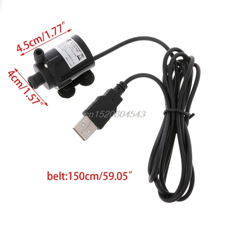 Мини USB DC 12V Бесщеточный погружной мотор водяной насос для автомобильного