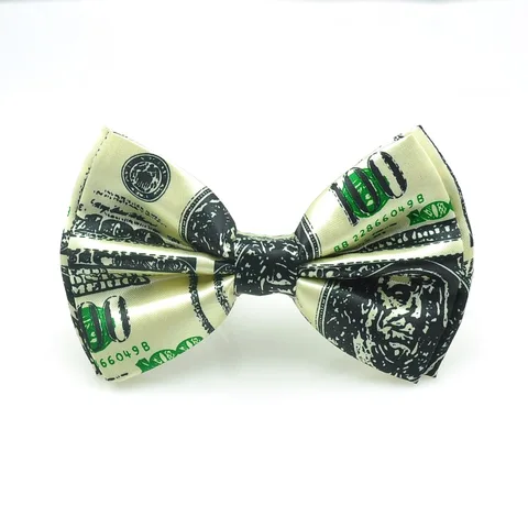 Мужские вечерние галстуки-бабочки 100 долларов США, повседневные свадебные галстуки-бабочки для смокинга